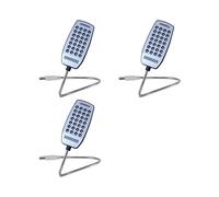 3X Lampada da Lettura un 28 LED Lampada da Libro USB un LED Ultra Luminosa Flessibile per Computer Portatile Notebook PC