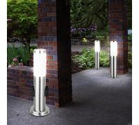 3x Lampade da Percorso Piantana Esterno LED Acciaio Inox Giardino Presa [EEK: F]