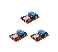 3X Lan Interruttore di Ritardo Scheda Relè Ethernet 2 Vie Modulo Server Modulo Controller Tcp / Udp