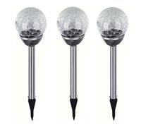 3x LED Luce Sferica Giardino Lampada Solare via Lustro Lampade Solari