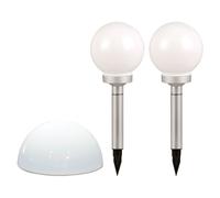 3x LED Solar Plug Steh Lamps White Garden Path Illuminazione per esterni Parete Sphere Luci Terrace