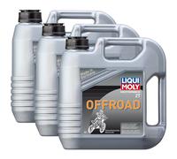 3x LIQUI MOLY 3066 Olio Moto 2T Offroad Enduro Quad Neve 4L
