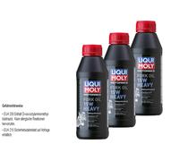 3X Liqui Moly 500Ml Olio Motore Per Forcelle Moto 15W Heavy
