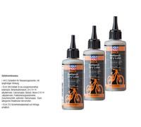 3x LIQUI MOLY Bike Olio per Catena Dry Lubrificante Bici Elettrica Secco 100 ML