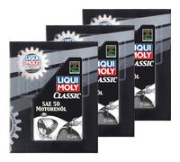 3X LIQUI MOLY Classic Olio Motore SAE 50 1L