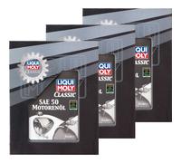 3X LIQUI MOLY Classic Olio Motore SAE 50 5L