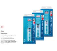 3X Liqui Moly Knet-Metallo 2-K Epoxy Knetharz Stick Di Riparazione Metall 56G