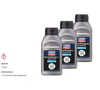 3X Liqui Moly Liquido Freni DOT 4 250 Ml FMVSS 116 3 ISO 4925 Classe SAE J