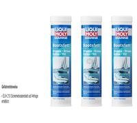 3X LIQUI MOLY Marine Grasso Per Barche 25043 Cartuccia 400 G