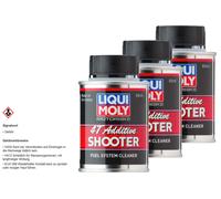 3x LIQUI MOLY Motocicletta 4T Shooter Benzina Additivo per Carburanti 80 ML