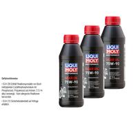 3X Liqui Moly Olio Per Cambio Moto 75W-90 500Ml