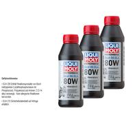 3X Liqui Moly Olio Per Cambio Moto GL4 80W Minerale 500 Ml