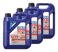 3X Liqui Moly Touring High Tech 10W-30 Olio Motore Minerale API SF/CD 5L
