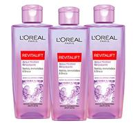 3x L'Oréal Paris Revitalift Acqua Micellare Rimpolpante Struccante con Acido Ialuronico Anti-Età per Viso e Occhi - 3 Flaconi da 200ml ognuno