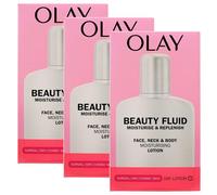 3x Lozione BEAUTY FLUID, Idrata e Nutre Viso, Collo e Corpo. Per Una Pelle Liscia e Morbida Come La Seta. Fluido Di Bellezza Per Un'Idratazione Leggera Per 24 Ore 100ml