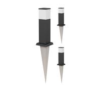3x luce di percorso / bitta POLLY per esterni IP44 35 cm nero 1x G9 max. 10W