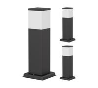 3x luce di percorso / bitta POLLY per esterni IP44 35 cm nero 1x G9 max. 10W