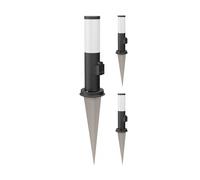 3x luce di percorso / bitta PORU per esterni IP44 38 cm nero 1x E27 max. 40W