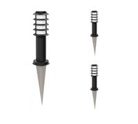 3x luce di percorso / bitta PORU per esterni IP44 griglia 39 cm nero 1x E27