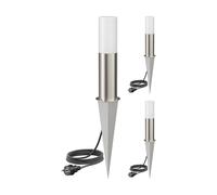 3x Luce di percorso GROPO / bitta luminosa per esterni IP44 41 cm in acciaio