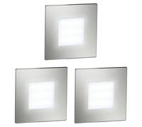 3x luce LED per scale/apparecchio da incasso FEX per interni ed esterni acciaio [EEK: G]