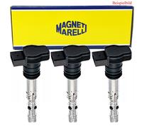3x MAGNETI MARELLI Bobine di Accensione per Peugeot 208 2008 i Cu _ 1.2 Vti