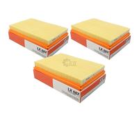 3x MAHLE / KNECHT Filtro Aria LX 687 per Auto