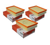 3X MAHLE / KNECHT Filtro Dell'Aria LX 343