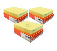 3X MAHLE / KNECHT Filtro Dell'Aria LX 422