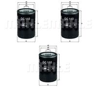 3X MAHLE / KNECHT Filtro Olio OC 110