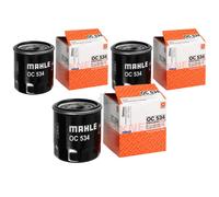 3X MAHLE / KNECHT Filtro Olio OC 534