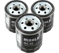 3X MAHLE / KNECHT Filtro Olio OC 90 OF