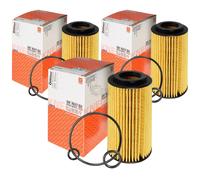 3X MAHLE / KNECHT Filtro Olio OX 153/7D2