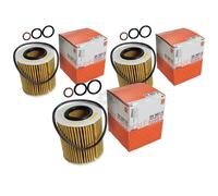 3X MAHLE / KNECHT Filtro Olio OX 166/1D