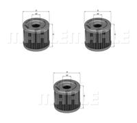 3X MAHLE / KNECHT Filtro Olio OX 406
