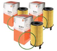 3X MAHLE / KNECHT Filtro Olio OX 420D