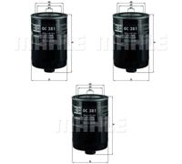 3X MAHLE / KNECHT Filtro Olio Per Cambio Automatico OC 381