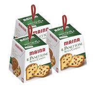 3X Maina il Panettone Mini Buono e Soffice con Uvetta e senza Canditi 100g - Natale 2023 [3 Confezioni]