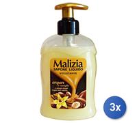 Malizia Sapone Liquido Mani Argan e Vaniglia con Dispenser 300 ml