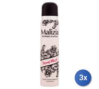 3x Malizia Deodorante Spray 100 Ml. Secret Musk Donna