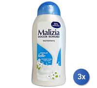 3x Malizia Doccia 300 Ml. Crema Di Latte