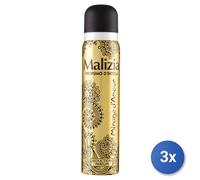 3x Malizia Profumatore Ambiente Dorante Spray 100 Ml. Mirage D'Amour Donna