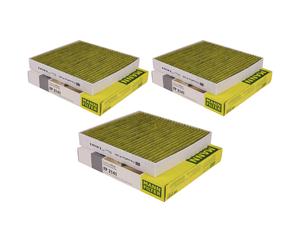 3x MANN-FILTER Biofunctional Filtro Antipolline Abitacolo per Allergici FP 2141