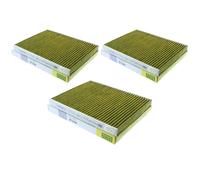 3x MANN-FILTER Biofunctional Filtro Antipolline Abitacolo per Allergici FP 2436