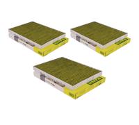 3x MANN-FILTER Biofunctional Filtro Antipolline Abitacolo per Allergici FP 2620