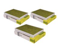 3x MANN-FILTER Biofunctional Filtro Antipolline Abitacolo per Allergici FP 2733