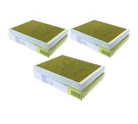 3x MANN-FILTER Biofunctional Filtro Antipolline Abitacolo per Allergici FP 2742