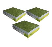 3x MANN-FILTER Biofunctional Filtro Antipolline Abitacolo per Allergici FP 2842