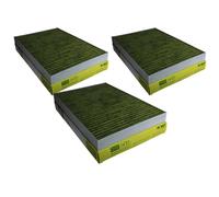 3x MANN-FILTER Biofunctional Filtro Antipolline Abitacolo per Allergici FP 3037