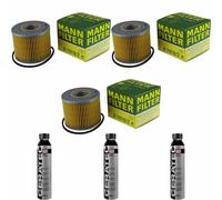3X MANN-FILTER Filtro Olio H 1018/2 N + 3X LIQUI MOLY Cera Tec 3721